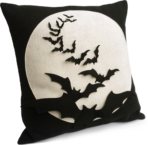 Bat Flight - Full Moon Series 18 inch Pillow Cover - Studio Arethusa
 - 1