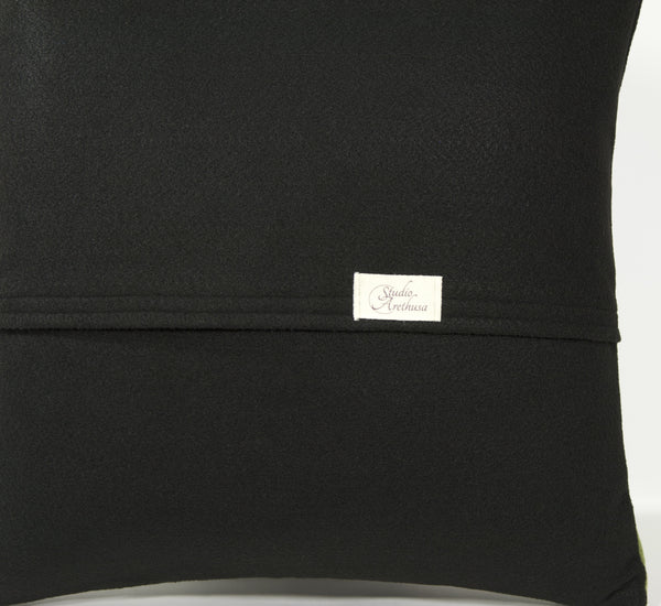 black pillow back by Studio Arethusa